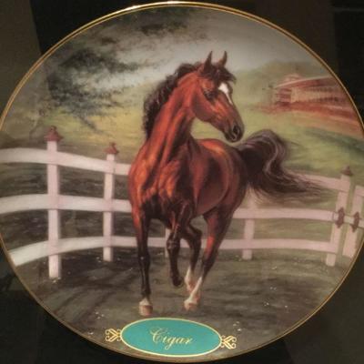 Framed Ruffian and Cigar Thorough  Breeds by Susan  Morton Danbury Collections both have Number A2325 Mint