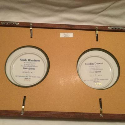 Framed Free Spirits Golden Dancer and Noble Wanderer Horse y Leslie Harrison  Ltd Ed Plate Number A743