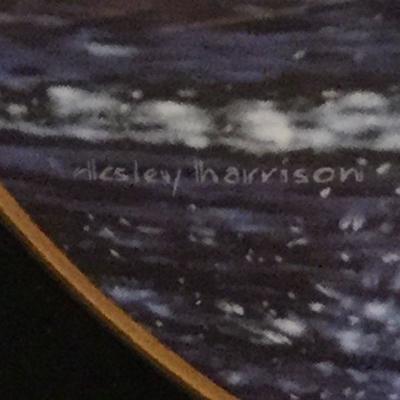 Framed "Proud Heart" and "Ebony Champion" Horse Plate Lesley Harrison Free Spirits 1995 Danbury Mint Number A743 Both