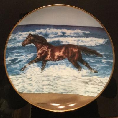 Danbury Mint Free Spirits WAVE RACER and  Graceful Voyager Horse Ltd Ed Framed both Numbered A43