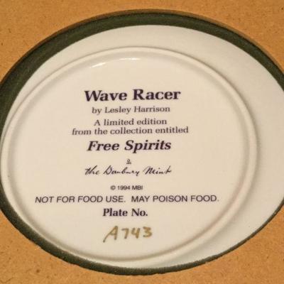 Danbury Mint Free Spirits WAVE RACER and  Graceful Voyager Horse Ltd Ed Framed both Numbered A43