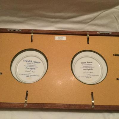 Danbury Mint Free Spirits WAVE RACER and  Graceful Voyager Horse Ltd Ed Framed both Numbered A43