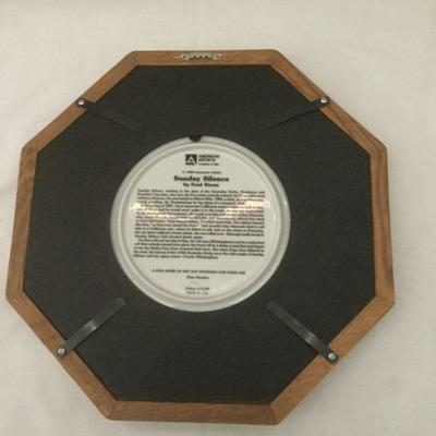 Framed FRED STONE HORSE PLATE "SUNDAY SILENCE