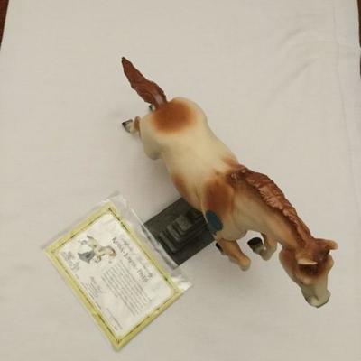 Breyer~#375~Vintage Collectors Club~Jumping Horse~Kiowa~Only 500 Made~W COA and STand