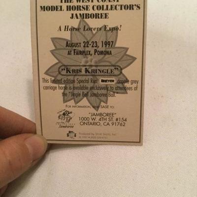 Breyer SR 1997 West Coast Model Horse Collector's Jamboree - Kris Kringle 
