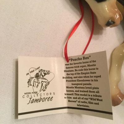 Breyer PONCHO REX 1999 West Coast Jamboree SR Fighting Stallion Hang Tag