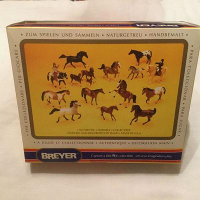 Lot of 2 Breyer Horses, Gold Metallic Pacer and Aqha Series