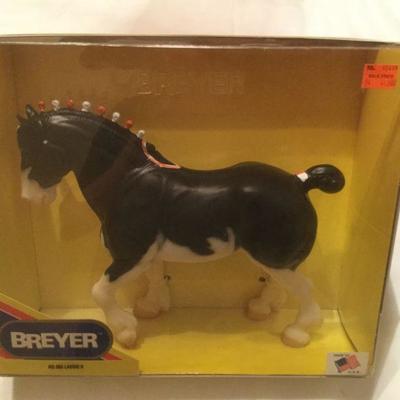 MINT Breyer Horse #962 Laddie II Shire Clydesdale Stallion Black Sabino Dra