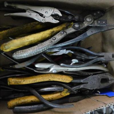 Collection of Hand Gripping and Crimping Tools