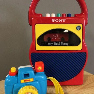 Lot #11 Fisher Price Camera and Sony Cassette Player
