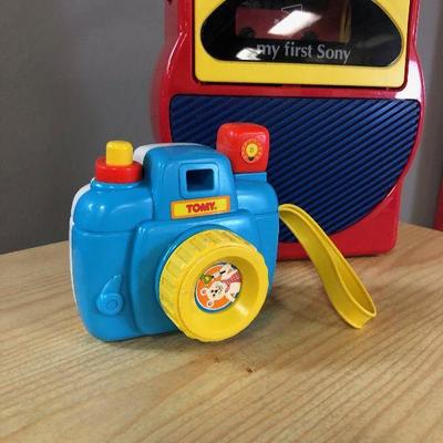 Lot #11 Fisher Price Camera and Sony Cassette Player