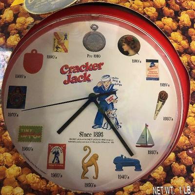 Lot #19 Giant Cracker Jacks Box Clock 