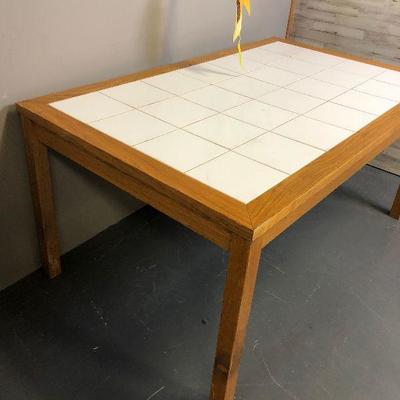 Lot # 34 Tile Top Table - Birch - Made in Denmark  