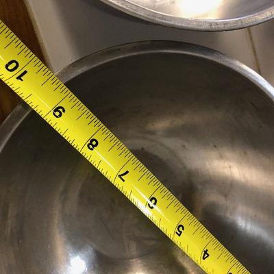 Lot #36 - 5 stainless steel mixing bowls