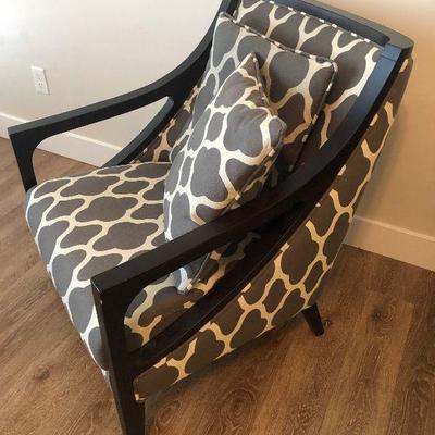 Lot #67 Club Chair Includes 2 pillows Model Home