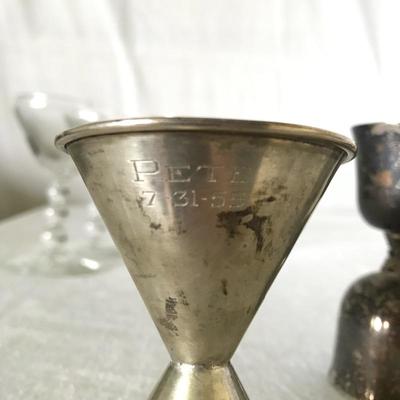 Lot 26 - Eclectic Bar Glass and Sterling
