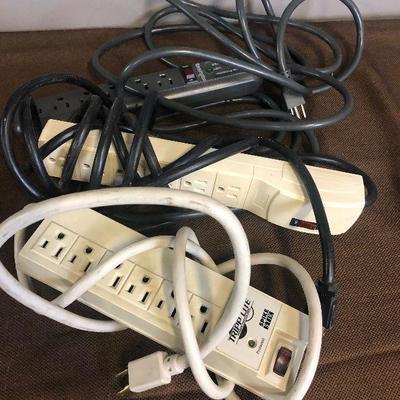 Lot #185 Lot of 3 Power Strips / Surge Protectors 