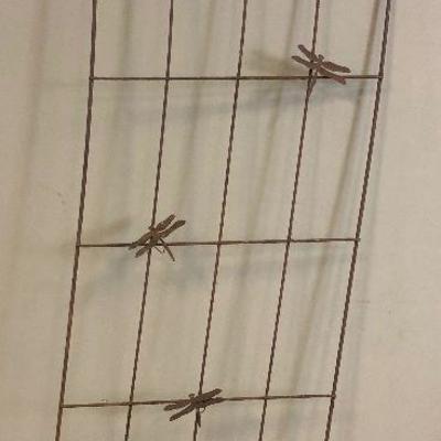 Lot #199 Iron Trellis with Dragonfly's