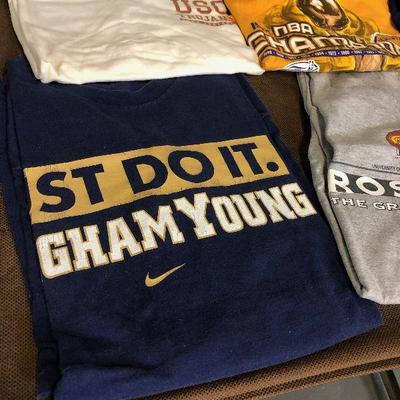 Lot #202 Lot of T-shirts, 5: BYU, Rose Bowl, USC, Lakers NBA Champ