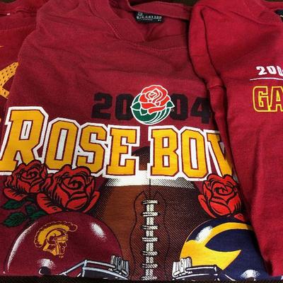 Lot #204 Lot of 3 T-shirts and 1 Hoodie All USC Trojans