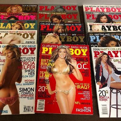 Lot #232 2206 & 2007 Playboys - 15 Total 