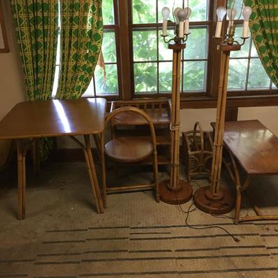 Lot 48 - Bamboo Furniture Set