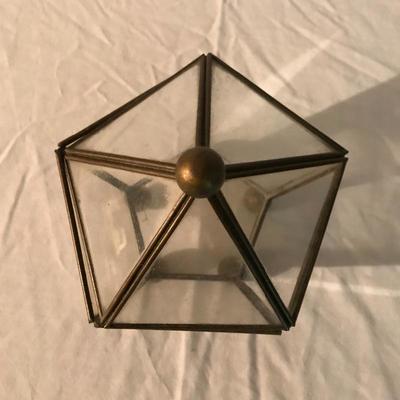 Lot 56 - MCM Glass Star and Box