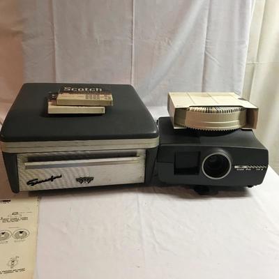 Lot 64 - Vintage Projector and Tape Recorder