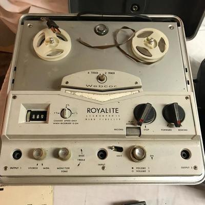 Lot 64 - Vintage Projector and Tape Recorder
