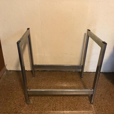 Lot 69 - Slate and Metal Side Table