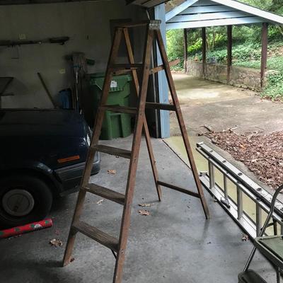 Lot 71 -  Ladders and Hand Truck
