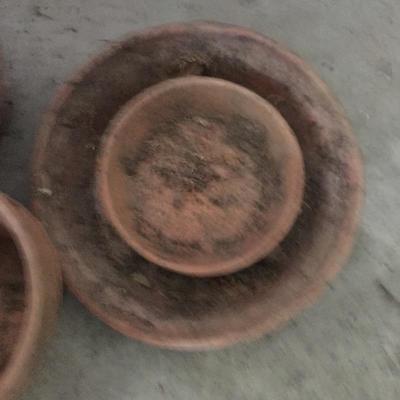 Lot 80 - Red Wing and Clay Plant Pots
