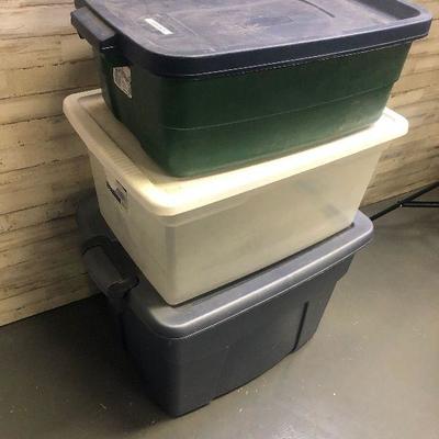 Lot# 253 3 tubs; Large, medium and small