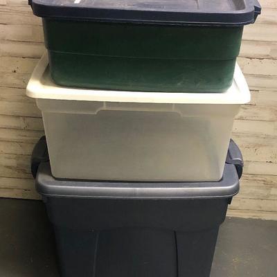 Lot# 253 3 tubs; Large, medium and small