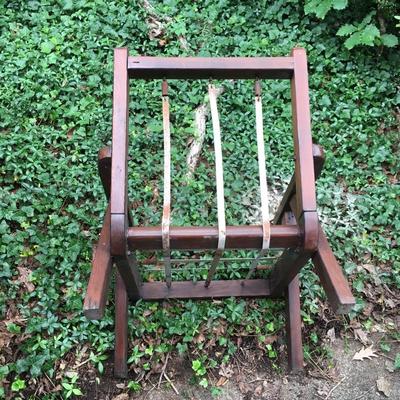Lot 84 - Wooden Club Chairs