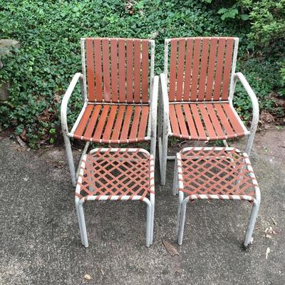 Lot 85 - Metal Patio Chairs