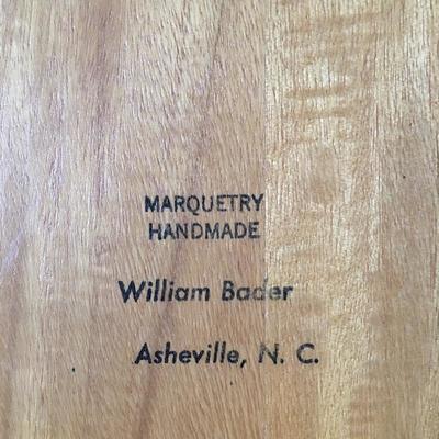 Lot 88 - Marquetry by William Bader