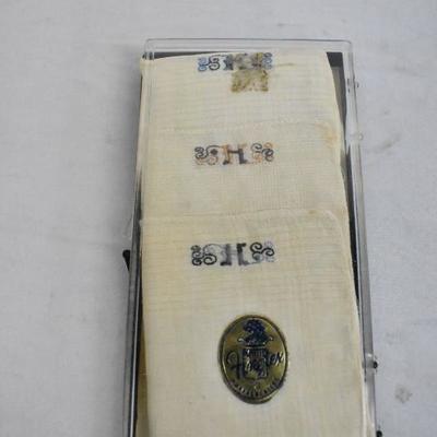 Vintage Monogram Handkerchief 
