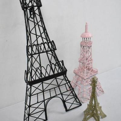 3 Eiffel Tower Decorations