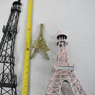 3 Eiffel Tower Decorations