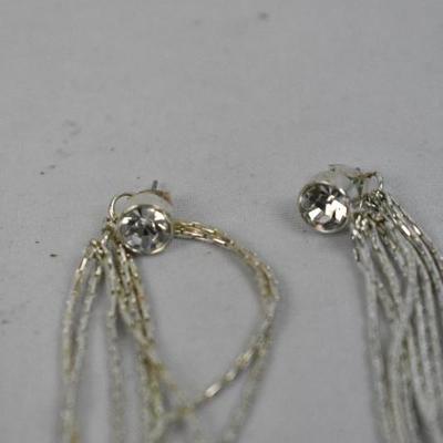 Costume Jewelry: CZ Dangle Earrings