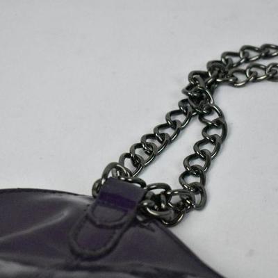 Purple Plastic/Chain Purse