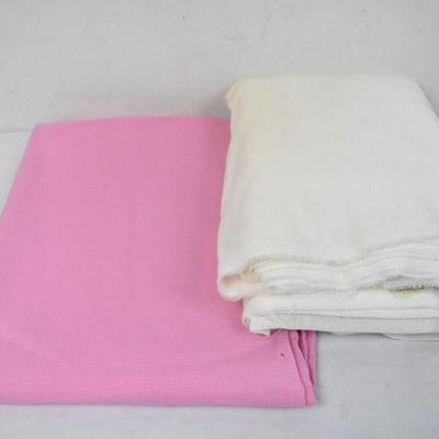 Pink & White Fabric