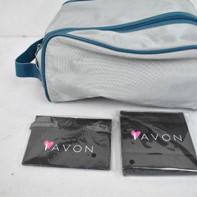 Avon Cosmetic Bag, Mirror, & Card Holder