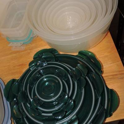 Large lot of Plastic Storage Containers with Lids