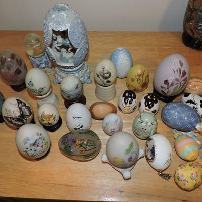 Collection of Assorted Painted Eggs
