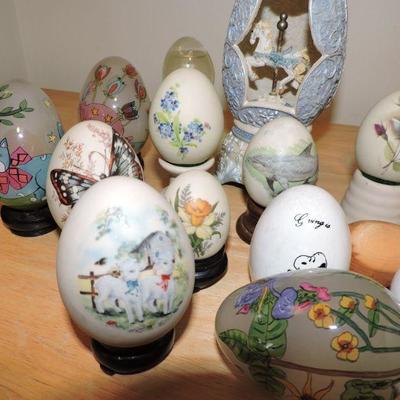 Collection of Assorted Painted Eggs