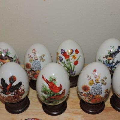 Collection of Avon Decorative Eggs
