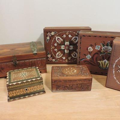 Collection of Wooden Boxes