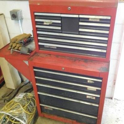 Unit One: Craftsman Double Stack Multi-Drawer Tool Box 51"x26" With Keys |  EstateSales.org